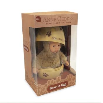 ANNE GEDDES Baby Puppe Bär im Ei, zimtbraun -23cm-